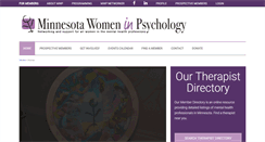 Desktop Screenshot of mnwomeninpsychology.org