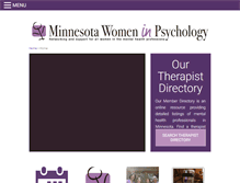 Tablet Screenshot of mnwomeninpsychology.org